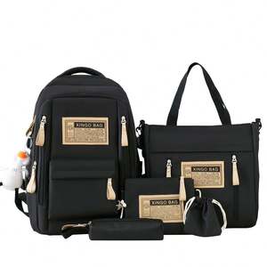 Wholesale Girls Korean High School <b>Backpack</b> with USB Waterproof Canvas <b>Large</b> Capacity 20-36L for School/Casual Use - Product Image 6