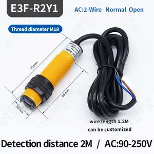 E3F-R2Y1 근접 센서 미러 회귀 반사 광전 스위치 AC 2 선 정상 개방 - Product Image 6