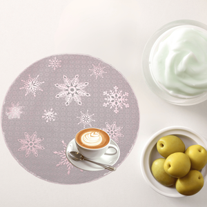 Exquisitewedding Anti-Scald Draining PU Coasters Waterproof PVC Table Mats <b>Leather</b> <b>Placemats</b> Washable Features for Weddings - Product Image 1