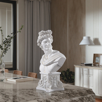 Sculpture artisanale en résine personnalisée Objet décoratif Sculpture Apollon grecque antique classique