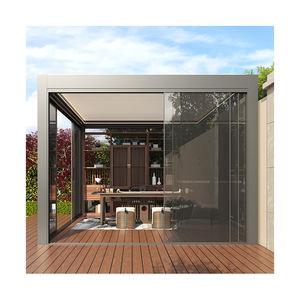 Su geçirmez Modern açık <span class=keywords><strong>Yard</strong></span> teras fabrika gölgelik elektrik sistemi ayarlanabilir Gazebo loualuminum alüminyum Pergola - Product Image 6