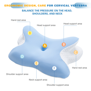 SAIEN Dormir Oreiller Cervical Cou Épaule Soulagement De La Douleur Oreillers De Soutien Orthopédiques Contour Oreiller En Mousse À Mémoire