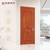 Porte intérieure de luxe en MDF laqué brillant, insonorisée et imperméable, pour projets hôteliers et d'appartements