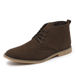 Baskets tendance pour hommes, bottes décontractées en similicuir antidérapantes avec amorti doux et bout pointu - Product Image 2