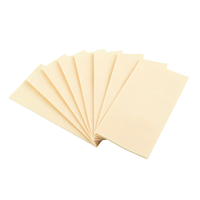 Serviettes jetables écologiques 1 pli, couleur claire, en papier Airlaid, pour couteaux et fourchettes, pour mariages et restaurants