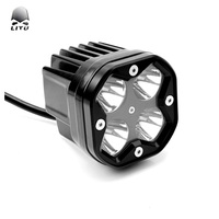 Projecteur LED carré 3 pouces 40W haute puissance 12V/24V à faisceau spot pour véhicule tout-terrain, moto, tracteur, éclairage de travail automobile