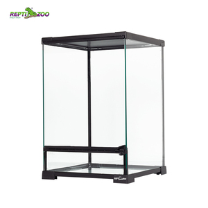 REPTIZOO 10.7 gallo 40.5 L verticale nero serbatoio rettile serpente recinto geco lucertola gabbie terrario di vetro tartaruga terrario - Product Image 3