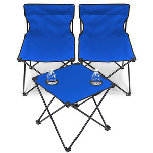 Ensemble <span class=keywords><strong>table</strong></span> et chaise pliantes portables en <span class=keywords><strong>fer</strong></span> confortables pour bébés et enfants, sans accoudoirs, pour la plage et les parcs (Malaisie) - Product Image 4
