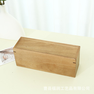 กล่องแสดงเหรียญไม้ 26.6x8.8x10 ซม. กล่องเก็บของทรงสี่เหลี่ยมสำหรับเหรียญที่ระลึกโบราณกล่องเครื่องประดับ - Product Image 3