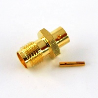 Cable coaxial RG402 de 0.141 pulgadas para antena, conector RF coaxial SMA hembra recto, eléctrico e impermeable, de fábrica.