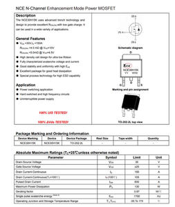 <span class=keywords><strong>Circuit</strong></span> intégré d'origine authentique NCE30H15K TO-252-2 30V/150A à puce MOSFET à canal <span class=keywords><strong>N</strong></span> Autres circuits intégrés - Product Image 5