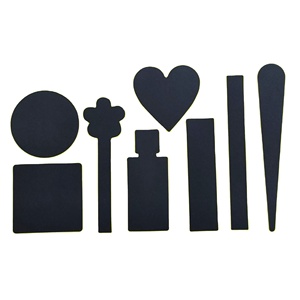 Tiras de probador de perfume de papel especial en blanco y negro personalizadas soporte de fragancia para tarjetas de visita con logotipo de serigrafía - Product Image 4