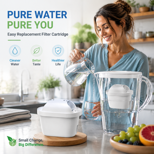 Universal Water Filter Cartridge Replacement for Home <b>Kitchen</b> Pitcher Jug Activated Carbon Water Purifier - Product Image 1