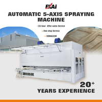 Utilisation en usine Machine de peinture en aérosol CNC 5 axes pour système de revêtement de meubles de panneau d'armoire de porte en bois