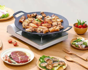 Sartén Plana <span class=keywords><strong>para</strong></span> Cocina de Camping, Pre-Sazonada, <span class=keywords><strong>para</strong></span> <span class=keywords><strong>Tortillas</strong></span>, Crepas, Plancha Redonda, Sartén <span class=keywords><strong>para</strong></span> Pizza - Product Image 1