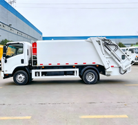 Camion compacteur de déchets ISUZU 4x2, camion de collecte des ordures à chargement arrière, véhicule compacteur à vendre