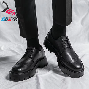 Mocasines de Cuero de Lujo para Hombre, Zapatos de Plataforma que Aumentan la Altura, Estilo Brock, Zapatos de Negocios para Hombre - Product Image 2