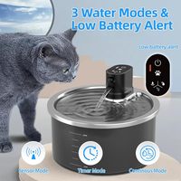 Fontaine à eau automatique pour chat, intelligente, sans fil, grande capacité, rechargeable, silencieuse, distributeur d'eau pour animaux de compagnie, vente en gros