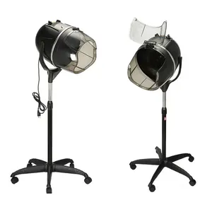 Beauty Salon Equipment Professional Stand Up Bonnet Hair Dryer Hooded Floor Stand Rolling Base with Wheel