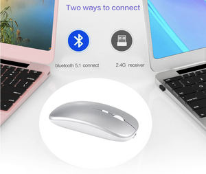 เมาส์ไร้สายบลูทูธ CE Rohs Mini Ergonomic แบบออปติคอล 2.4G สำหรับคอมพิวเตอร์ เมาส์ไร้สายสำหรับสำนักงาน - Product Image 2