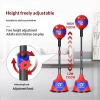 Ballon de réflexe de boxe personnalisé, ballon de vitesse et de réaction avec matériau PU pour adultes et enfants
