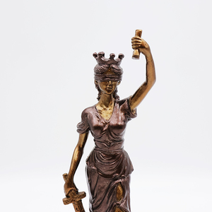 OEM Handmade Goddess Justice Themis Statue Home Decor Custom Craft Goddess Justice Bronze 3D Miniature Figure <strong>Figurine</strong> - Product Image 5