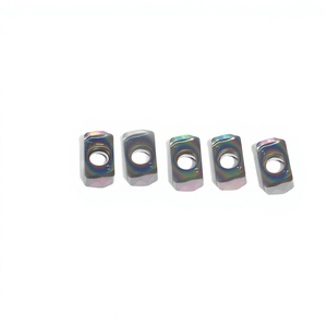 Inserto de carburo con recubrimiento nano Rainbow para mecanizado CNC de acero y acero inoxidable, punta de corte indexable de doble cara - Product Image 1