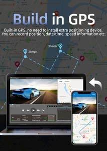 Redtiger F7N 4k Wifi Gps <b>Digital</b> <b>Video</b> Recorder Car Dvr Review Tracker Mobile Security Dual <b>Camera</b> Small Dash Cam No Sd Card - Product Image 6