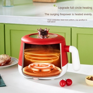 Nueva sartén eléctrica pequeña multifunción, todo en uno, estofado hirviendo y olla para cocinar fideos para estudiantes y residentes de dormitorios - Product Image 4
