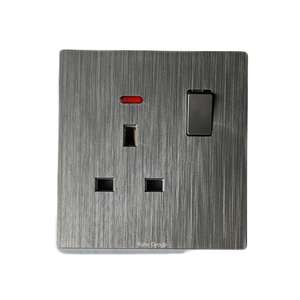 Panel de Enchufe Eléctrico de Pared para PC, 13A, 2 Posiciones, 3 Canales, Táctil, Universal, Fácil Instalación - Product Image 2
