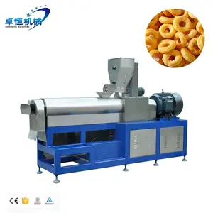 Automatische maschine zur herstellung von gepufften mais-snacks lebensmittel doppelschnecken-extruder lebensmittel-snack-maschine in lebensmittelfabriken