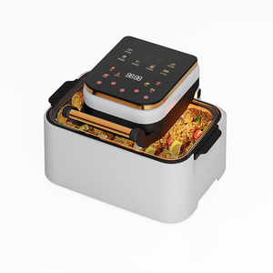 <span class=keywords><strong>Friteuse</strong></span> à <span class=keywords><strong>air</strong></span> numérique multifonction à écran tactile en acier inoxydable 1700W 12L/9L, cuisson vapeur sans huile, <span class=keywords><strong>double</strong></span> élément chauffant KA03007 - Product Image 6