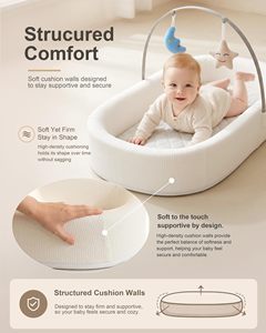 Portable Bassinet for Baby Travel & Home - Lightweight Foldable <b>Bedside</b> <b>Sleeper</b> with Breathable Mesh Carry Bag & Storage Pocket - Product Image 2