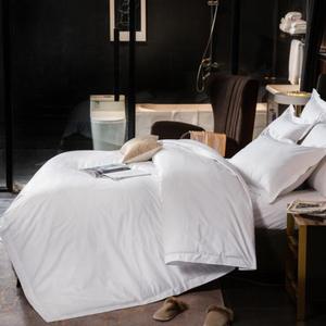 亚麻床单床上用品套装白色大号6件套床单套装纯棉家居奢华被子套装 - Product Image 5