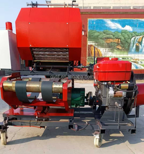 Mini-Silageballenpresse mit Dieselmotor, Mais-Silage-Ballenpresse und Wickelmaschine zum Verkauf - Product Image 1
