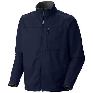Blouson bomber bleu marine pour homme, col Henry, à capuche, respirant, séchage rapide, teint en pièce, fermeture éclair, décontracté, pour l'automne, coupe classique - Product Image 1
