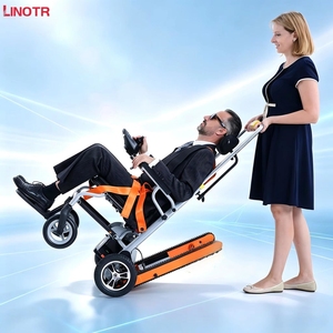 <span class=keywords><strong>Fauteuil</strong></span> <span class=keywords><strong>roulant</strong></span> électrique pour escaliers, quatre roues, moteur 150W*2, batterie lithium 24V, chaise électrique pour escaliers en alliage d'aluminium - Product Image 3