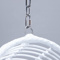 Balançoire suspendue moderne pour l'extérieur, en métal, en rotin et osier pour la maison, l'hôtel, la cour, le parc, la chambre à manger, l'oeuf et la balançoire.