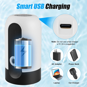 Usb 20 <b>Litre</b> <b>5</b> Gallon Plastic <b>Bottled</b> Drinking <b>Water</b> Mini Electric Automatic Portable Pump <b>Water</b> Dispensers - Product Image 3