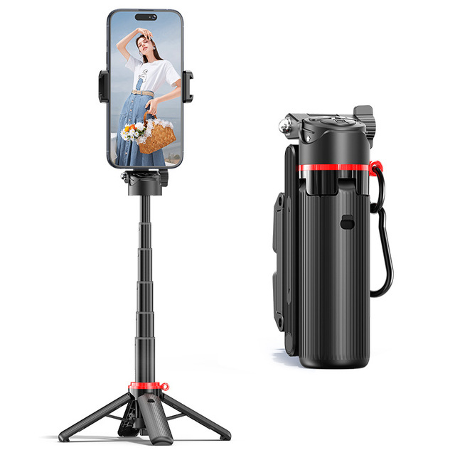Zoom Mini Portable Selfie Stick with -up Four-Legged Tripod for Remote Control for Mobile Phone Photo Aid