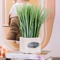 Pot bunga buatan kombinasi tanaman dan pot bunga palsu cocok untuk DIY berkebun pot bunga dekoratif