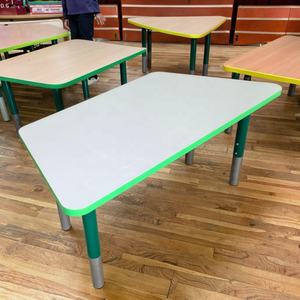 Design moderne Kinderschreibtisch Esstisch Table <span class=keywords><strong>en</strong></span> bois vintage européenne pour la maison salon école salle de classe réglable <span class=keywords><strong>en</strong></span> métal - Product Image 3