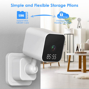 Đồng Hồ Giám Sát Thông Minh Mới 2022 <span class=keywords><strong>Camera</strong></span> IP Âm Thanh 2 Chiều Tầm Nhìn Ban Đêm Wifi V380 <span class=keywords><strong>Camera</strong></span> Mini - Product Image 2