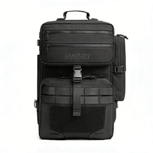 Zaino Tattico LAMGOYI Personalizzato Wolf 35L Unisex Nero Impermeabile alla Moda per Escursionismo con Patch Borse da Palestra - Product Image 1