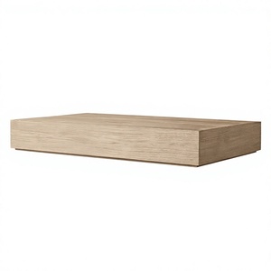 Mesa de Centro de Madera de Teca de Grado A, Estilo Moderno y Minimalista, Directo de Fábrica, con Unión de Precisión para Proyectos de Villas de Lujo - Product Image 2