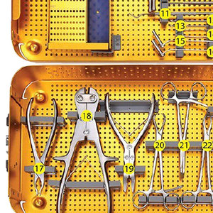 Juego de Instrumentos Quirúrgicos Ortopédicos Manuales Básicos para Placa de Bloqueo de Extremidades Inferiores, Duraderos para Cirugía Ósea y Microcirugía Ortopédica - Product Image 5
