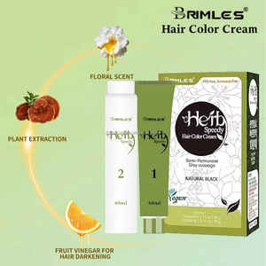 हर्बल जल्दी से रंग काले बालों को डाई ब्लैक हर्ब तेजी से निकालने प्राकृतिक बालों की देखभाल कोई पीड नहीं अमोनिया रंग बालों की डाई क्रीम - Product Image 5