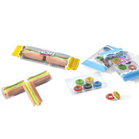 Bonbons gélifiés en forme de chaussures, de crâne de crocodile, de pastèque double, de hot-dog, de glaces, d'ours, de dauphins