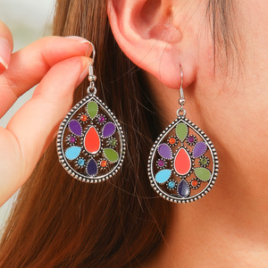 Bohemian <b>Tassel</b> <b>Earrings</b> Set Colorful Drop Alloy Women's Party Jewelry Fashion Dangle <b>Earrings</b> - Product Image 4