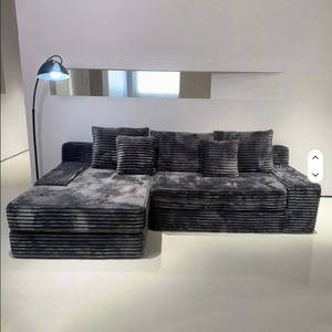 Canapé-lit modulaire en tissu moderne, canapé lounge, sièges sectionnels rembourrés pour salon, hôtel, appartement - Product Image 5